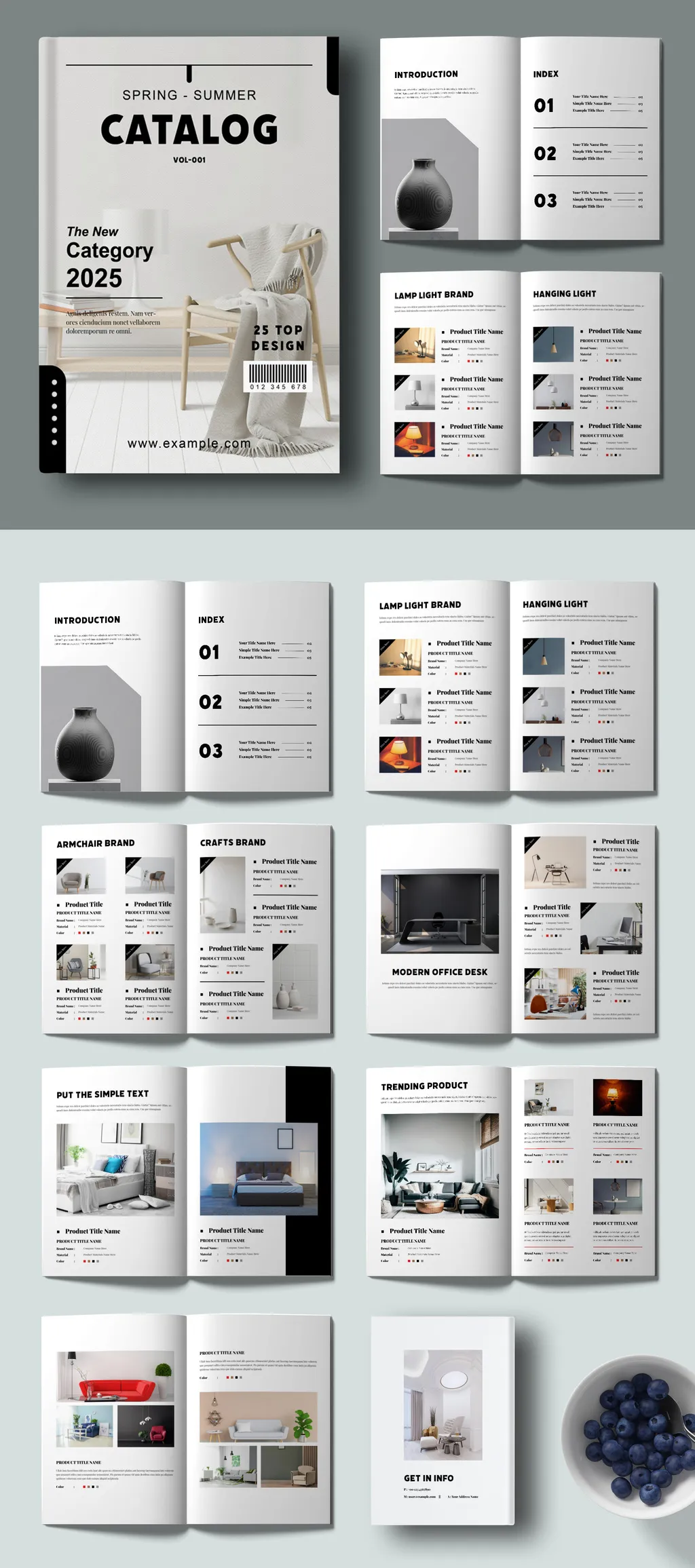 Adobestock - Product Catalog Layout 729013929