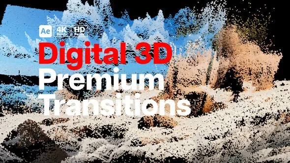 Premium Transitions Digital 3D 51859330 Videohive