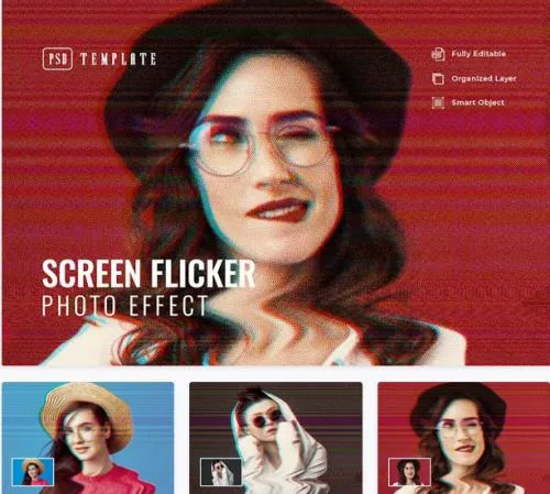 Screen Flicker Photo Effect - CPYJ5ES