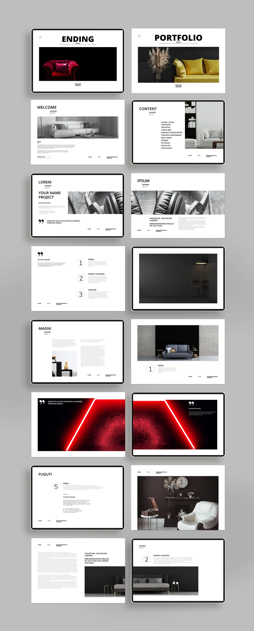 Adobestock - Portfolio Magazine Template Landcape 715611556