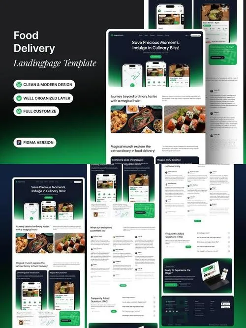 Food Delivery - Landingpage Template
