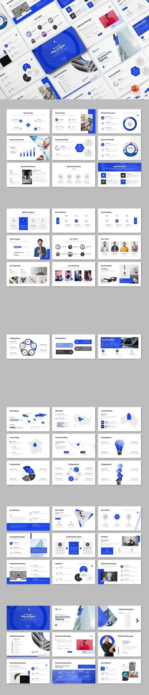 Business Plan & Deck PowerPoint Template