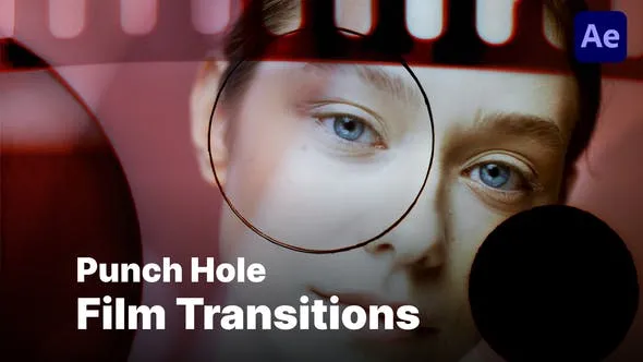 Punch Hole Film Transitions 51863790 Videohive