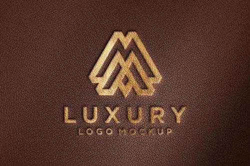 Luxury Leather Logo Mockup