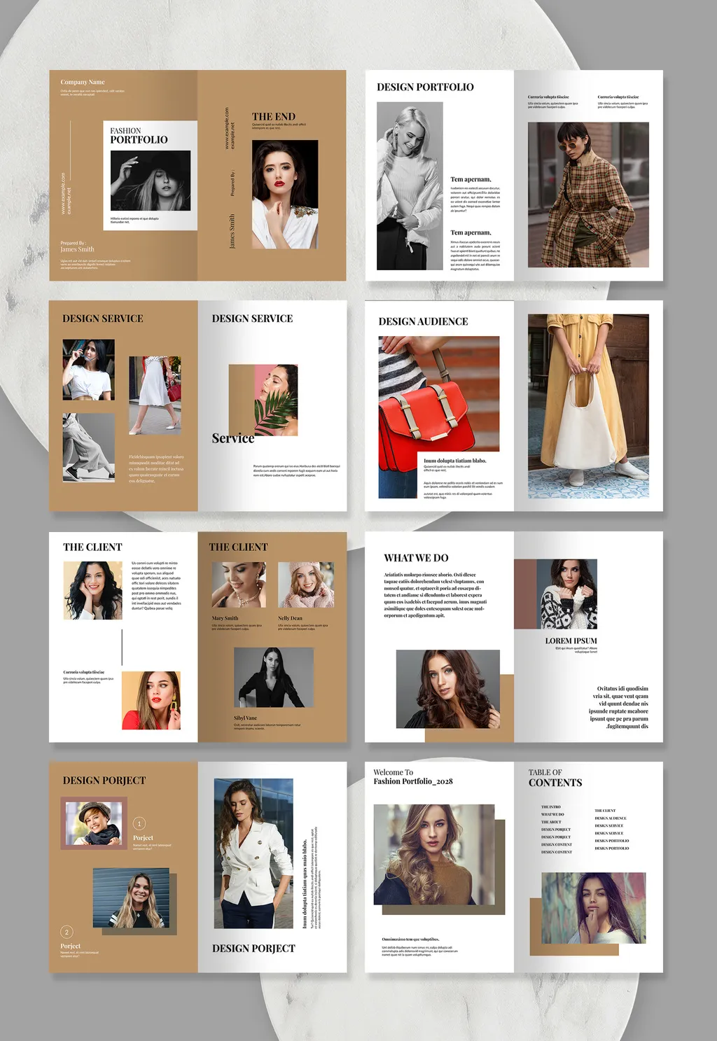 Adobestock - Fashion Portfolio Template 714746442