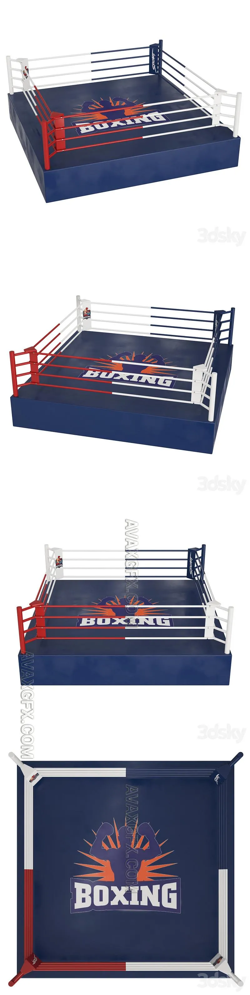 Boxing ring - 3D Model