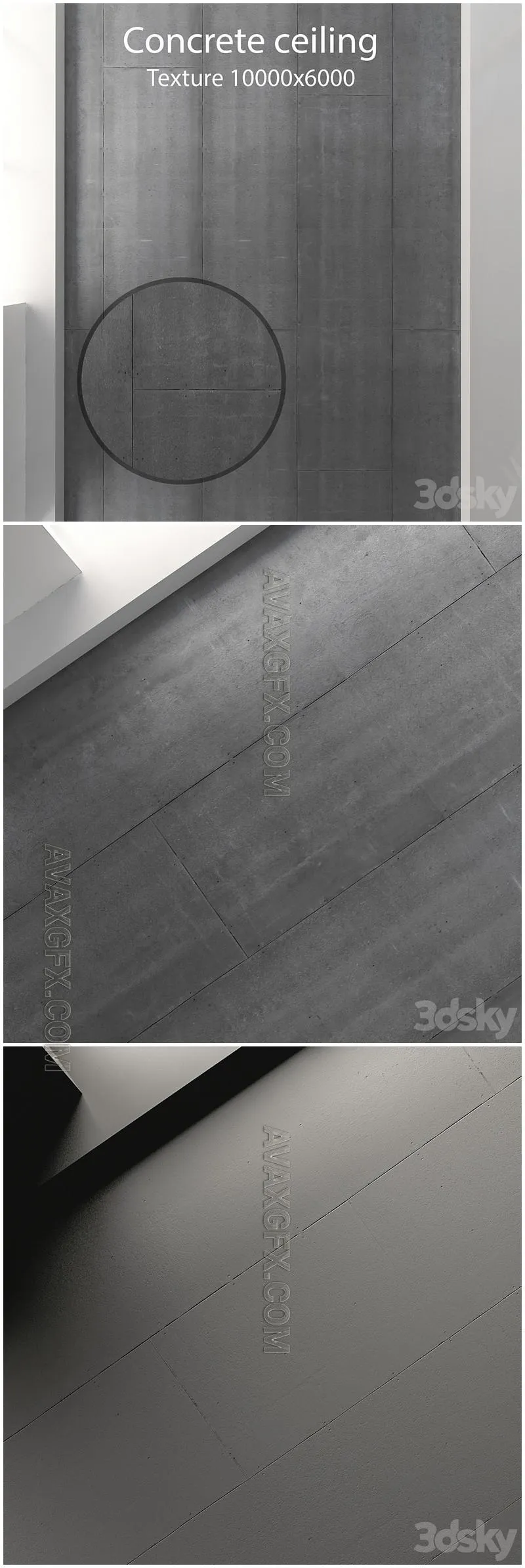 Concrete ceiling 35 - 3D Model