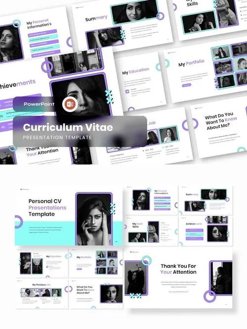 Curriculum Vitae Presentation Template PowerPoint