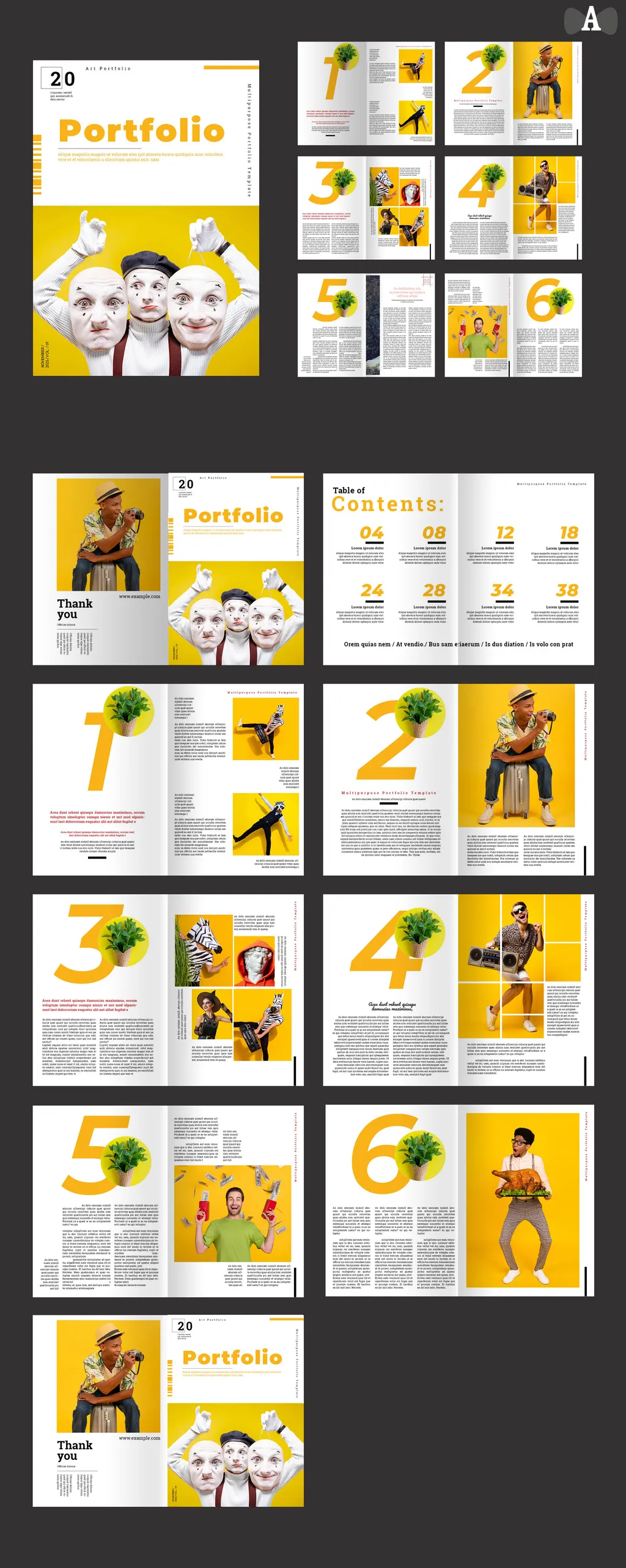 Adobestock - Portfolio Magazine Template 723808873