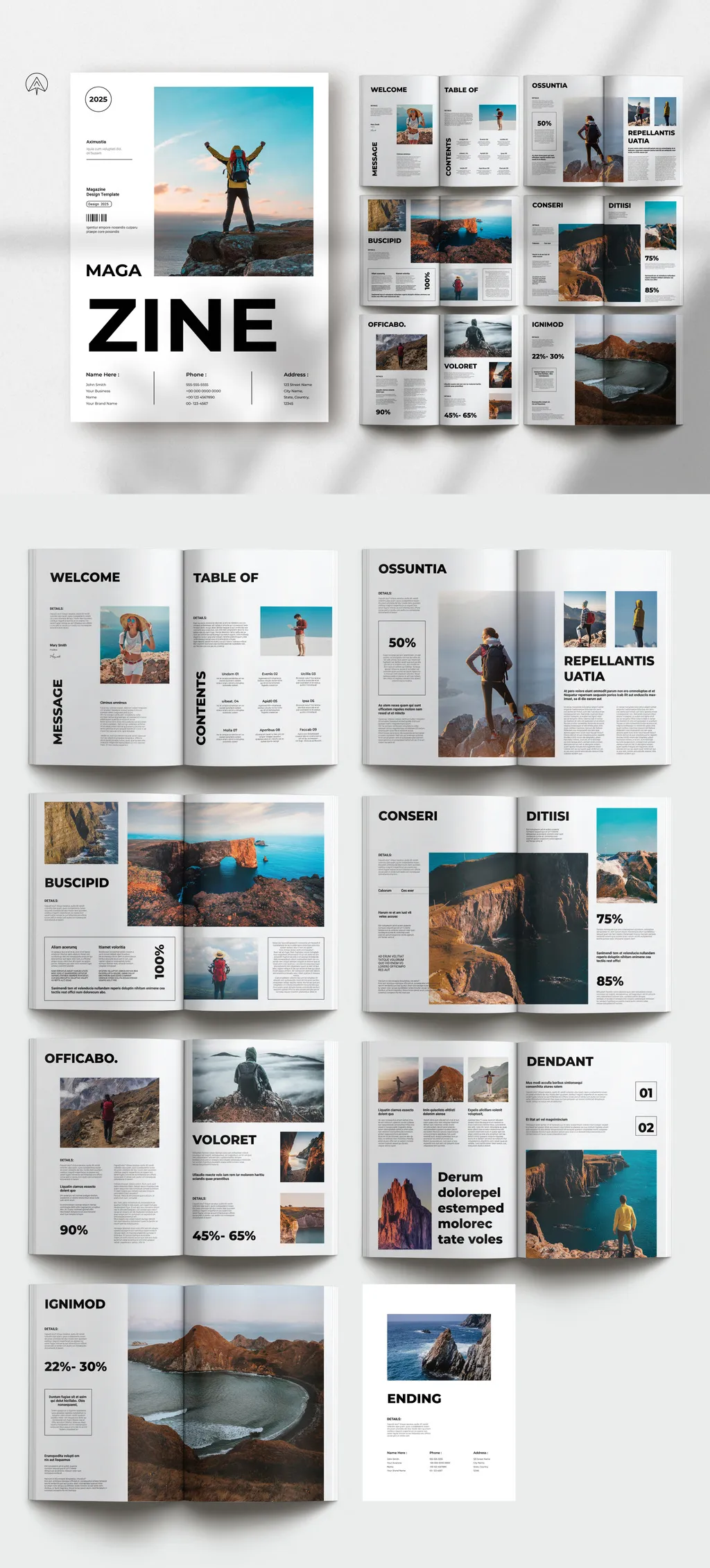 Adobestock - Minimal Magazine Template 716619881