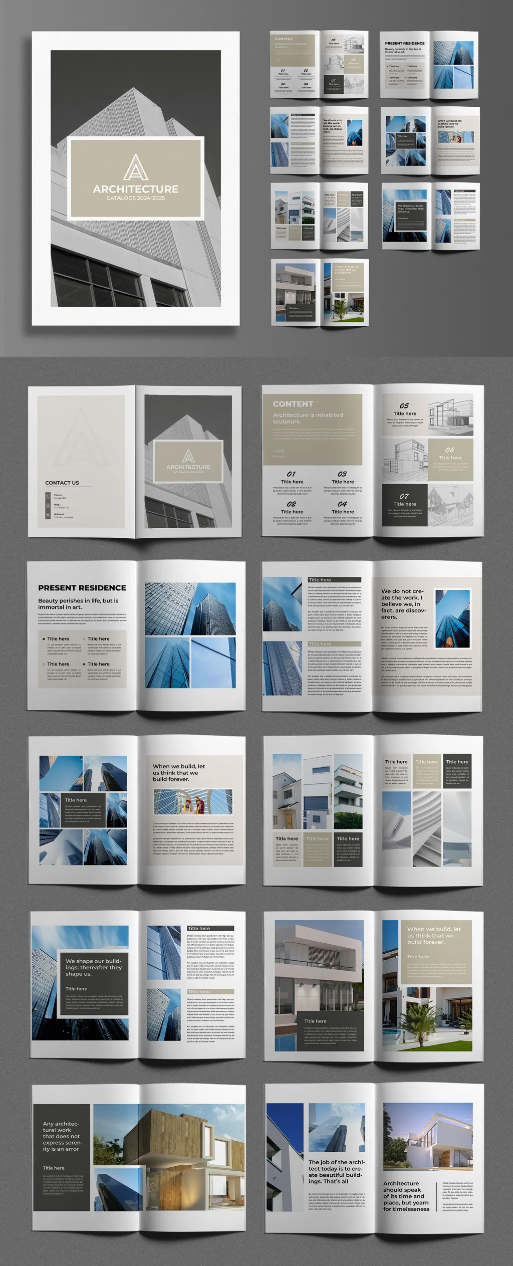 Adobestock - Modern Architecture Brochure Template 728990369