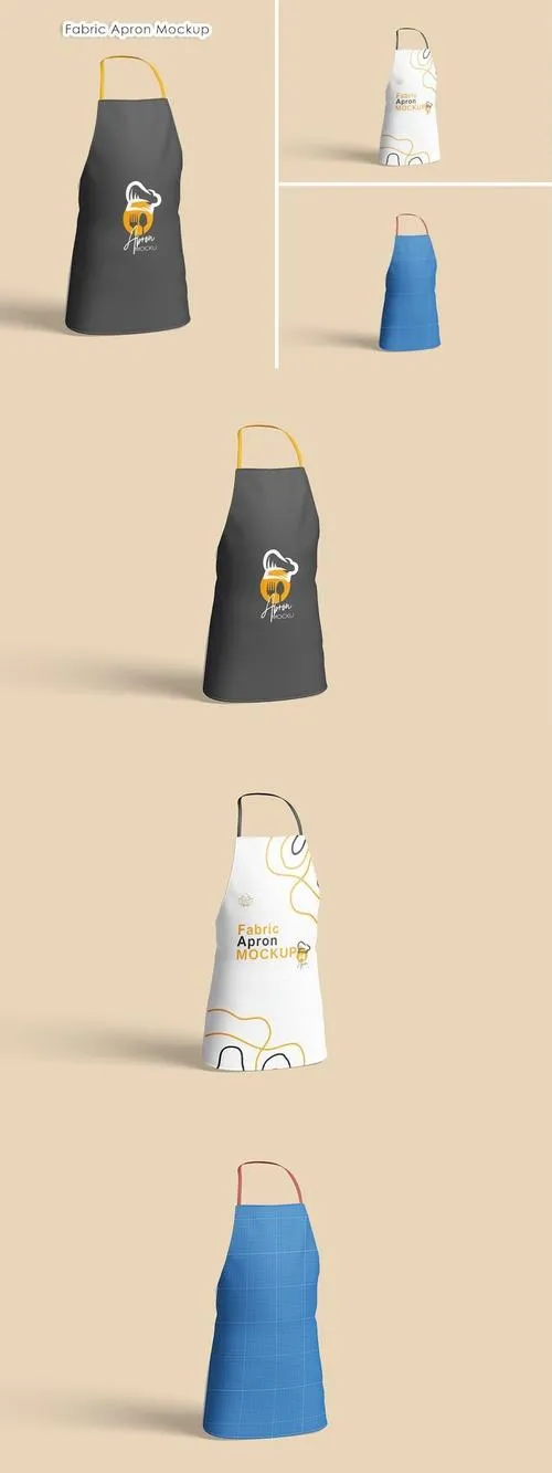 Fabric Apron Mockup