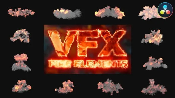 VFX Fire Elements for DaVinci Resolve 51458133 Videohive