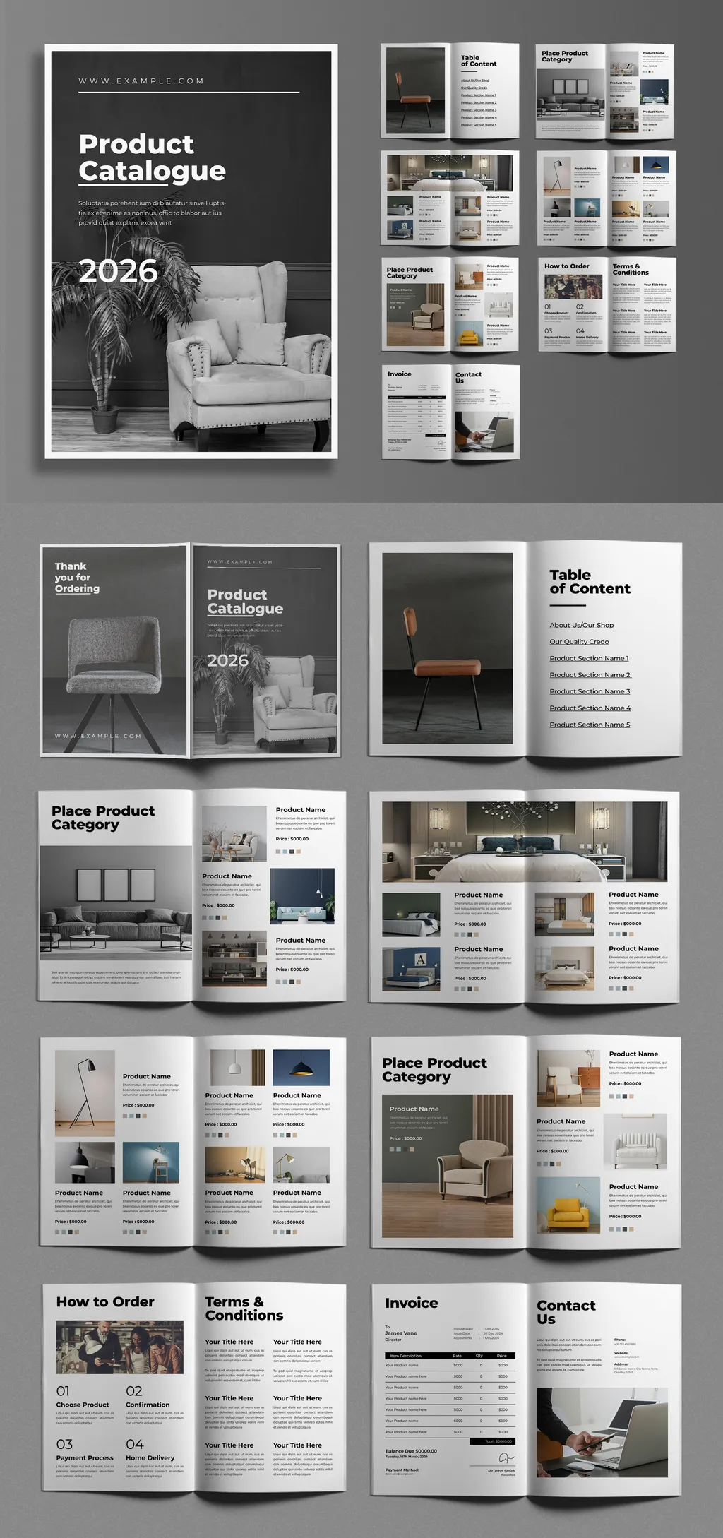 Adobestock - Product Catalogue Layout 728990374