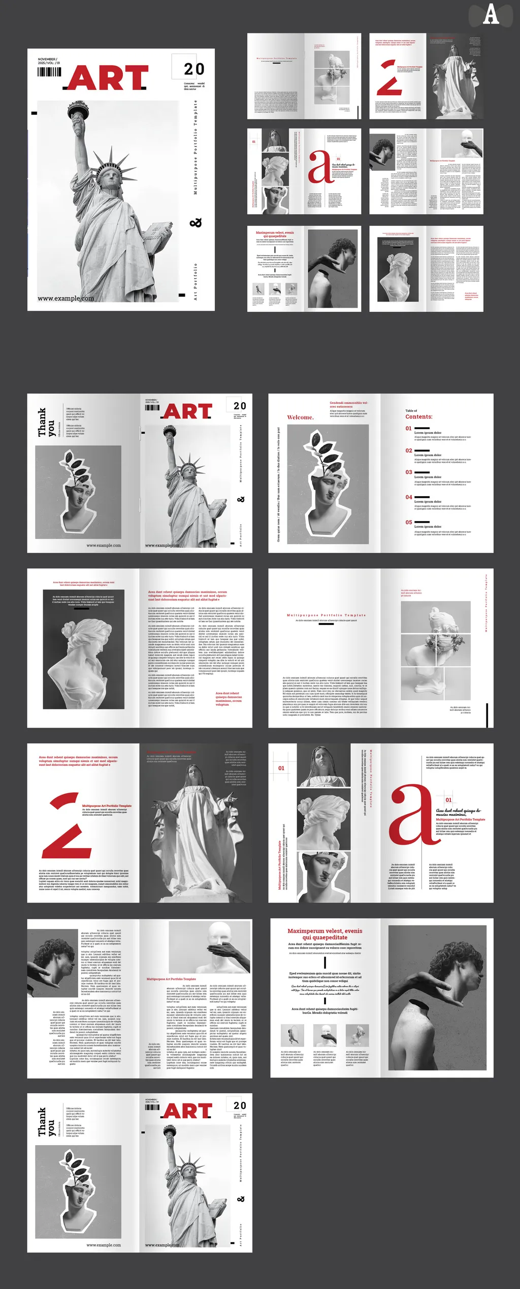 Adobestock - Art Magazine Template 716636966