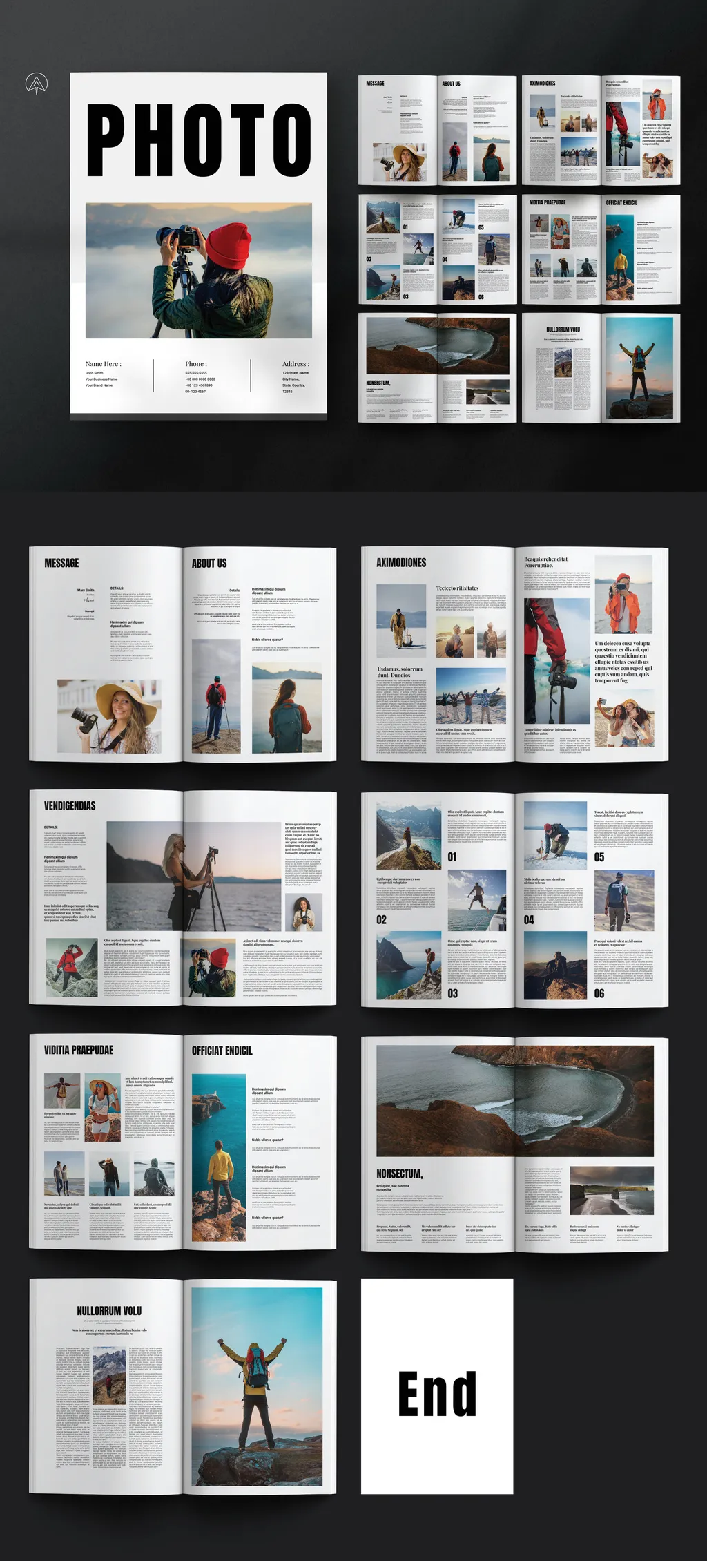 Adobestock - Photography Magazine Template 715611711