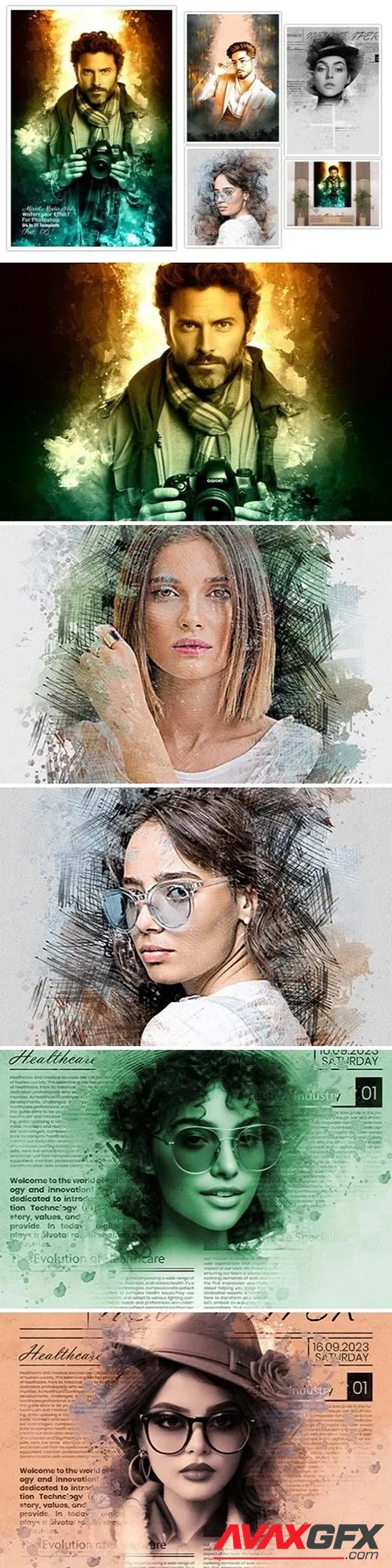 Mixed Art Photo Effect - 91892727