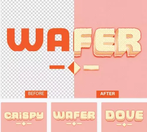 Wafer Cake Text Effect - EJPRKGR