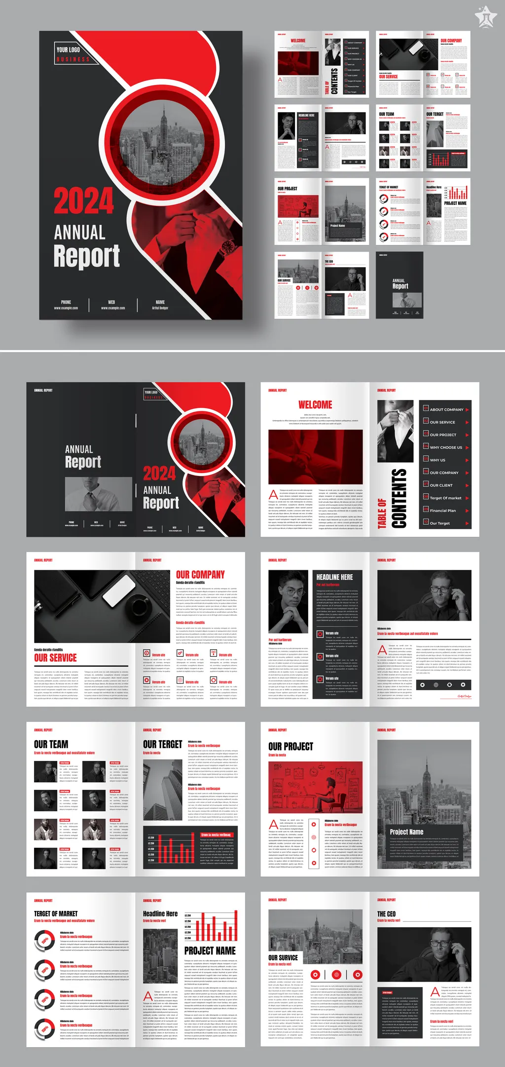 Adobestock - Annual Report Layout 714742852