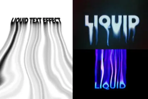 Liquid Text Effect - QL4SZXG