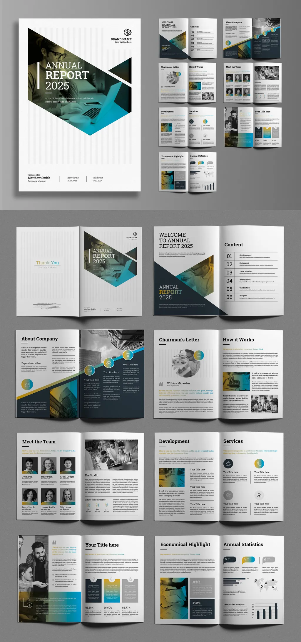 Adobestock - Company Annual Report Layout 718538234