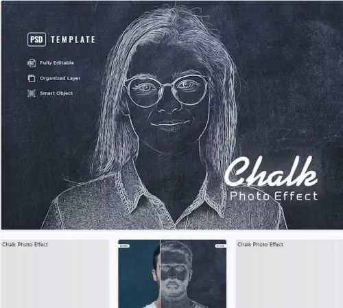 Chalk Photo Effect - 4Y9BMQV