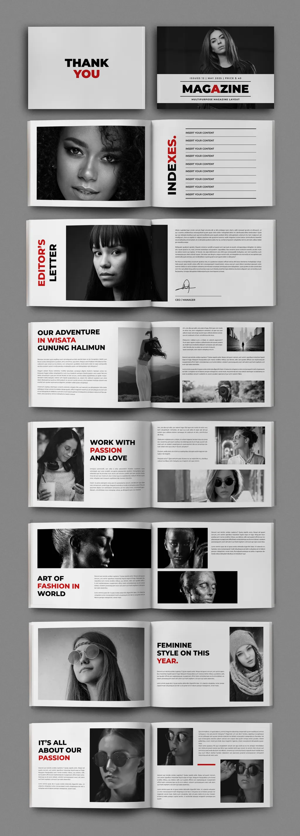 Adobestock - Magazine Template 722994602