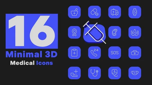 Minimal 3D - Medical Icons 51922154 Videohive