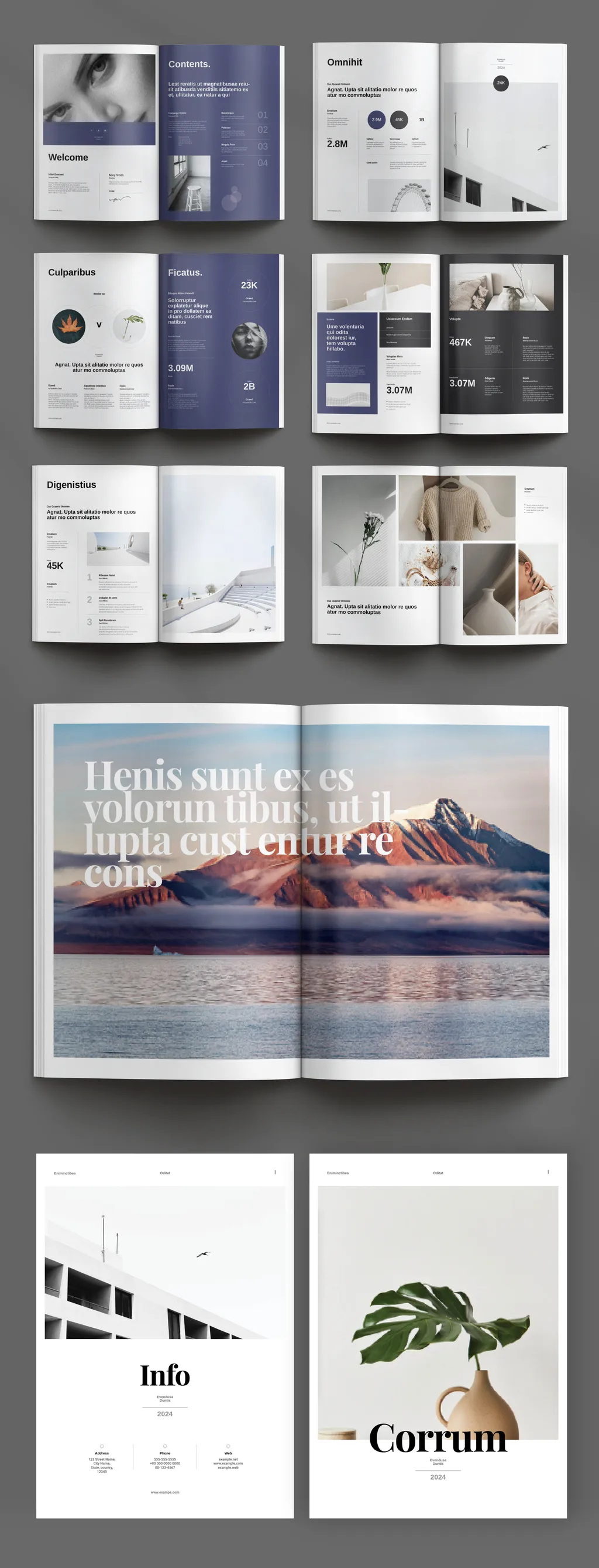 Adobestock - Brochure Layout 718877888