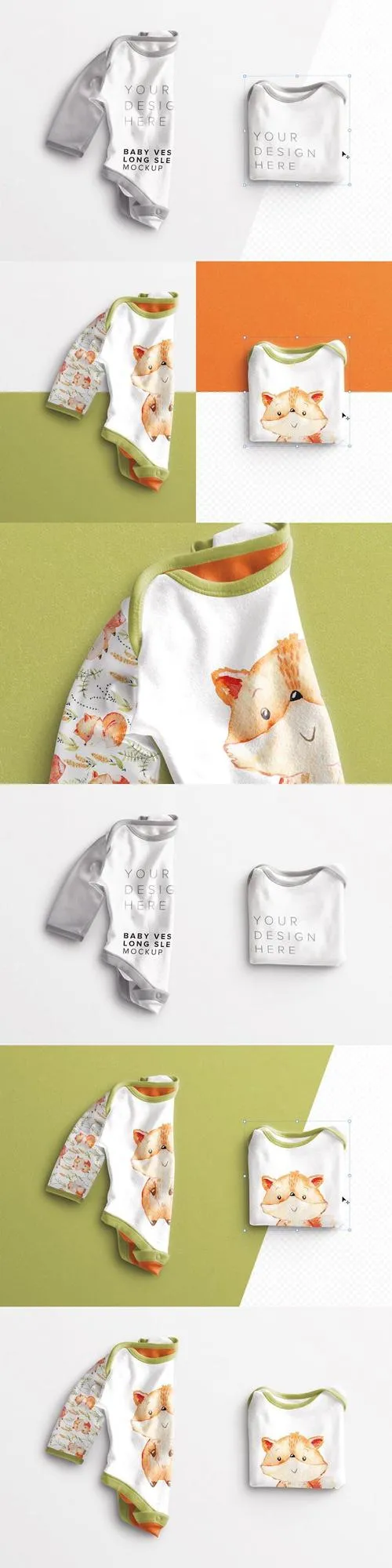 Baby Vest Long Sleeves Folded