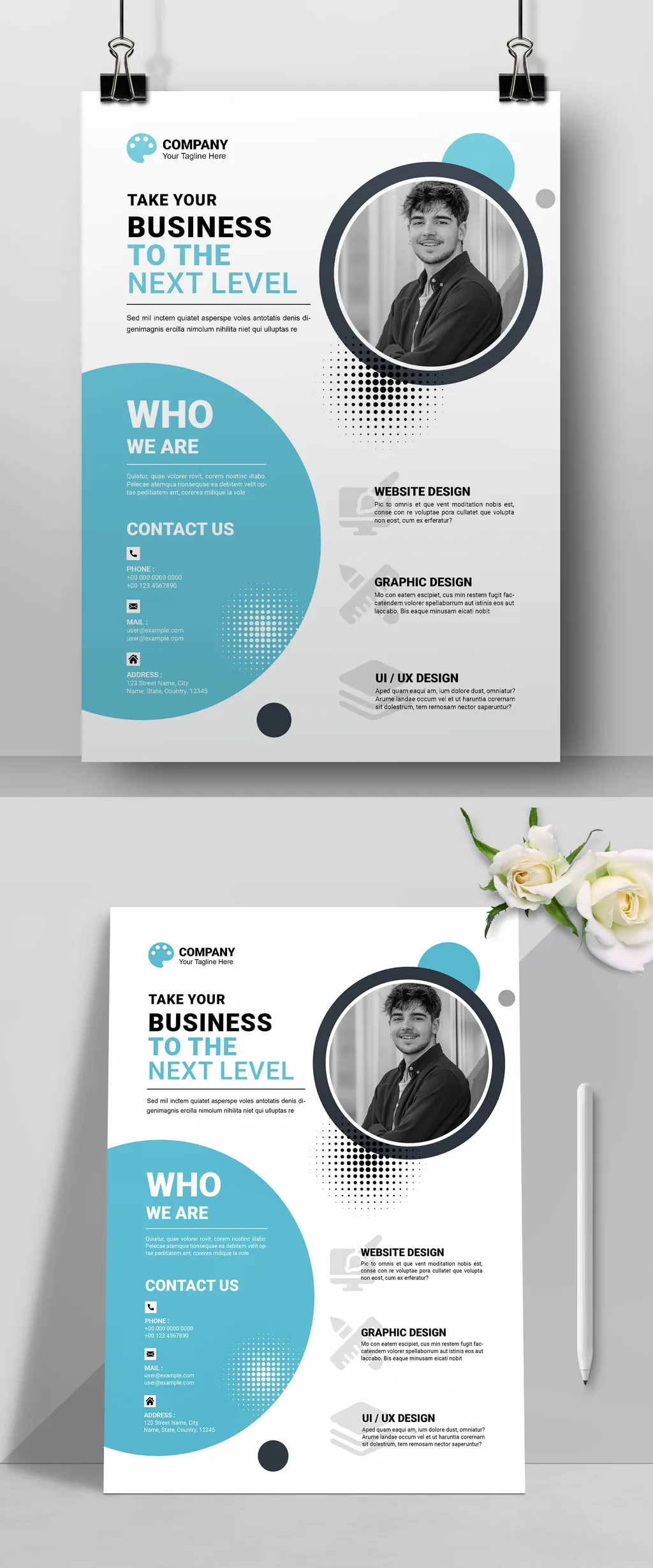 Adobestock - Business Flyer Template 718538170