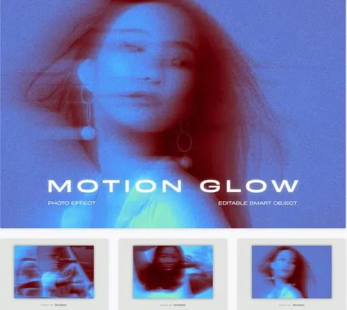 Motion Glow PSD Photo Effect - 7XX8KKA