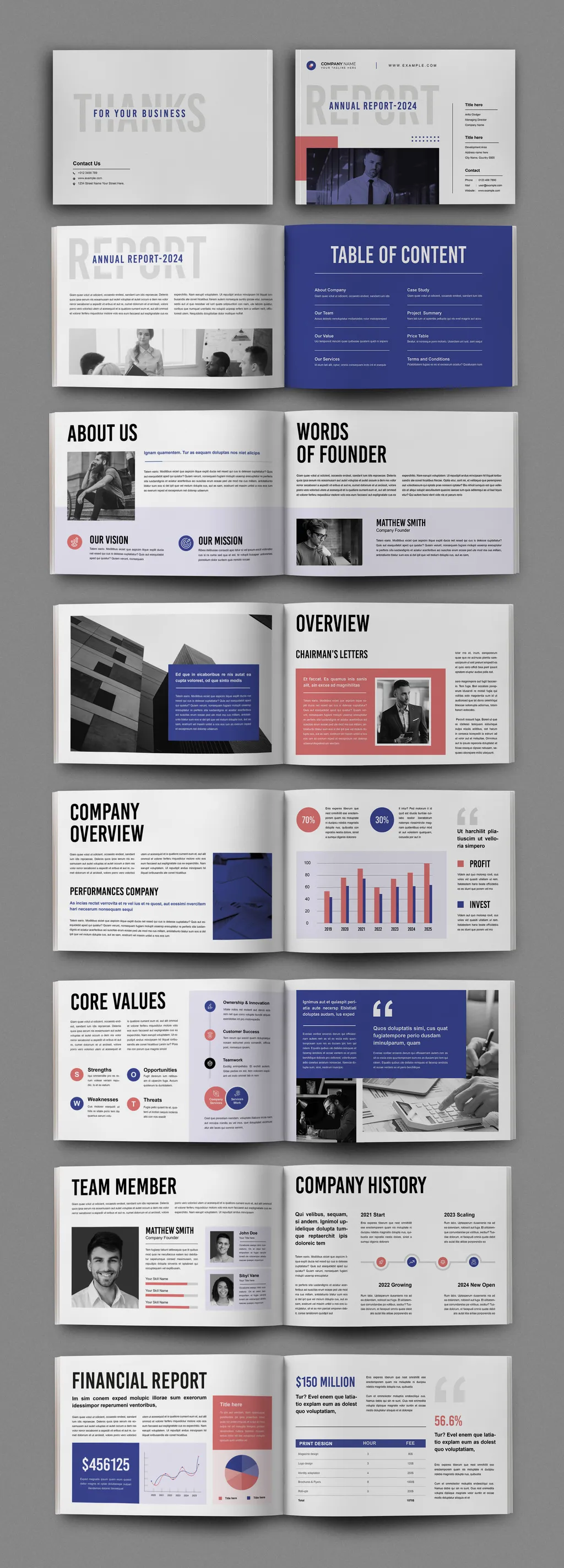 Adobestock - Company Annual Report Layout 735682499