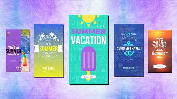 Summer/Beach Tropical Vertical Travel Stories Reels 3 51744950 Videohive