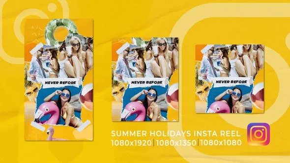 Summer Holidays Travel Funky Vertical Instagram Opener 51934219 Videohive