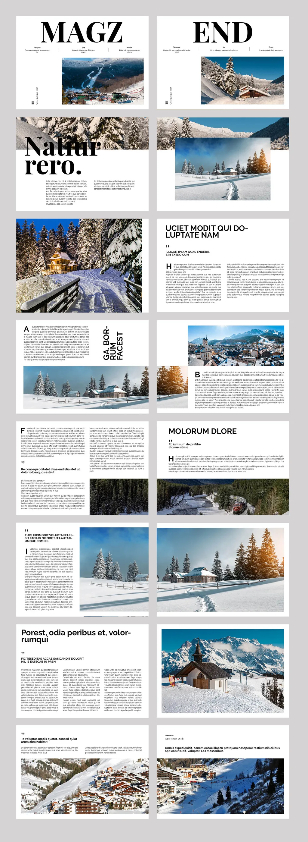 Adobestock - Magazine Layout Landscape 716650164