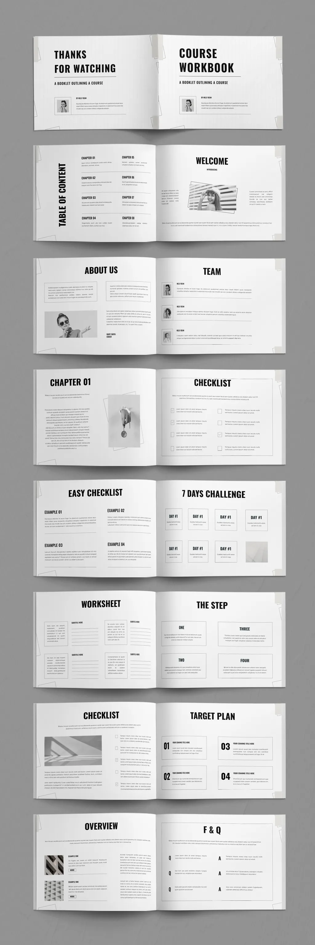 Adobestock - Course Workbook Template Landscape Layout 721271946