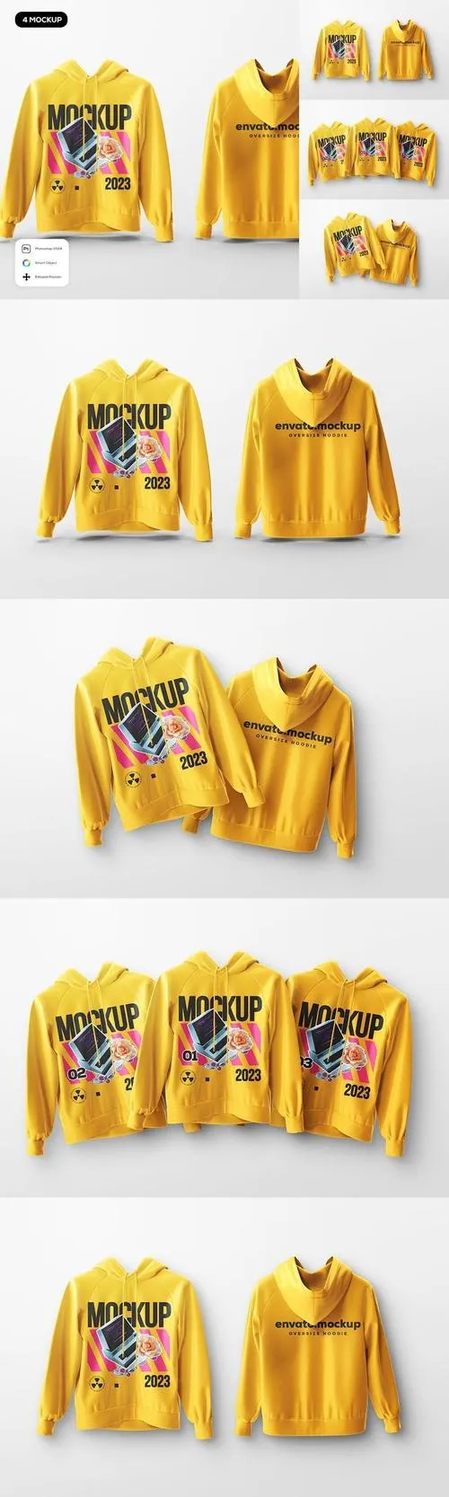 Oversize Hoodie Mockup