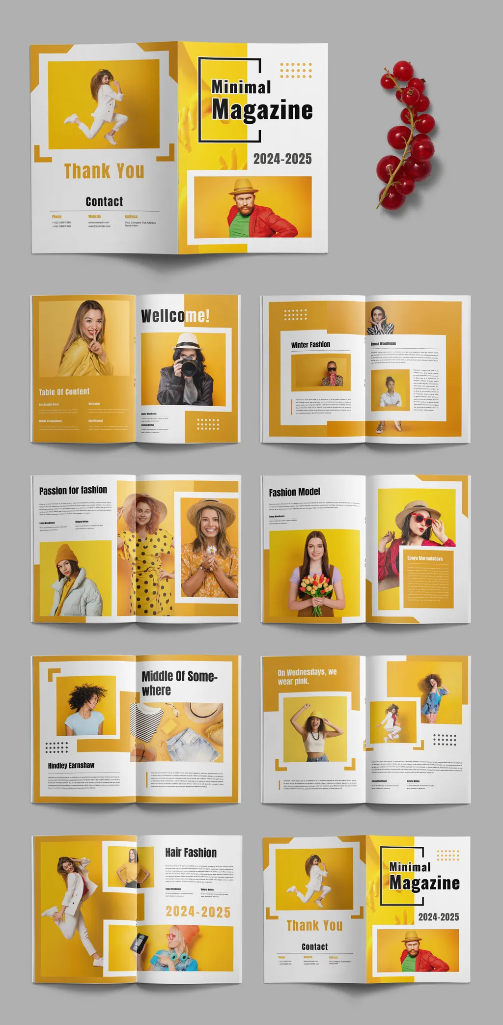 Adobestock - Fashion Magazine Template 721273886