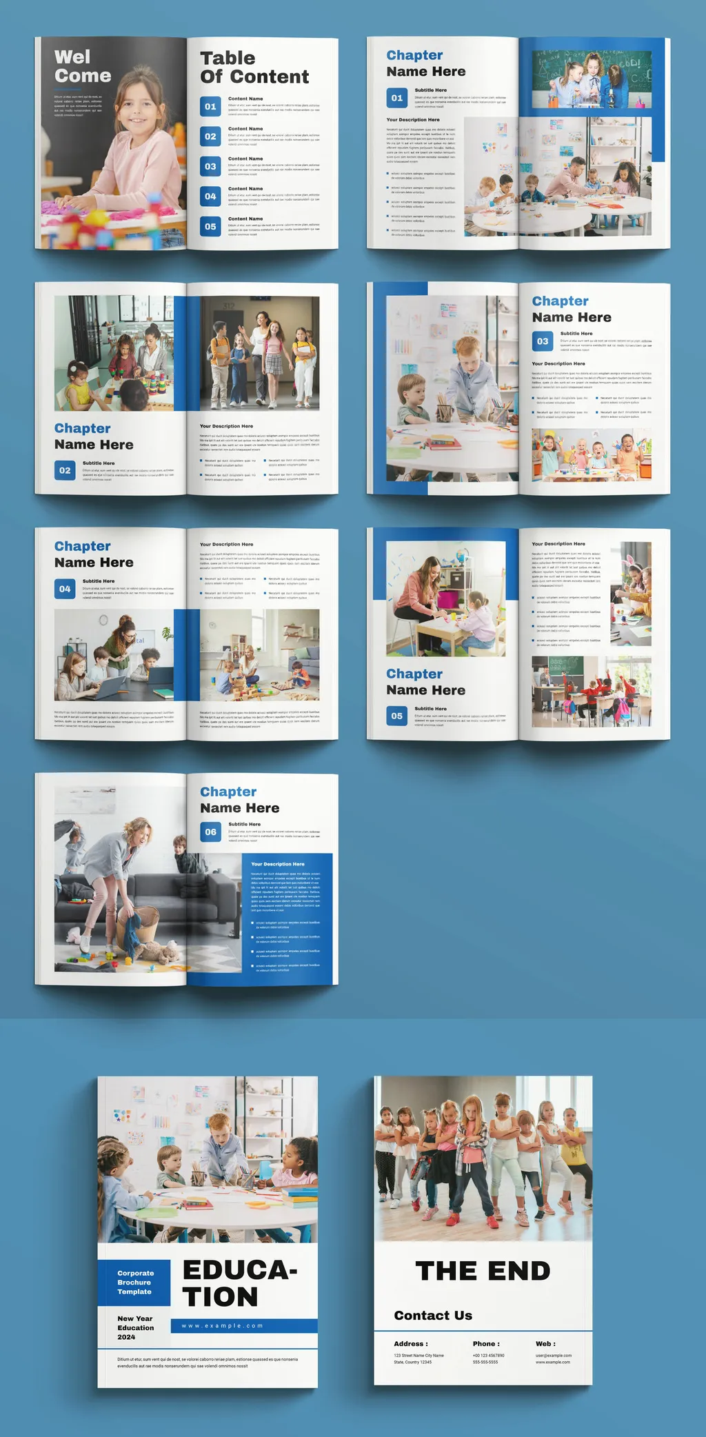 Adobestock - Education Brochure Layout 721256691