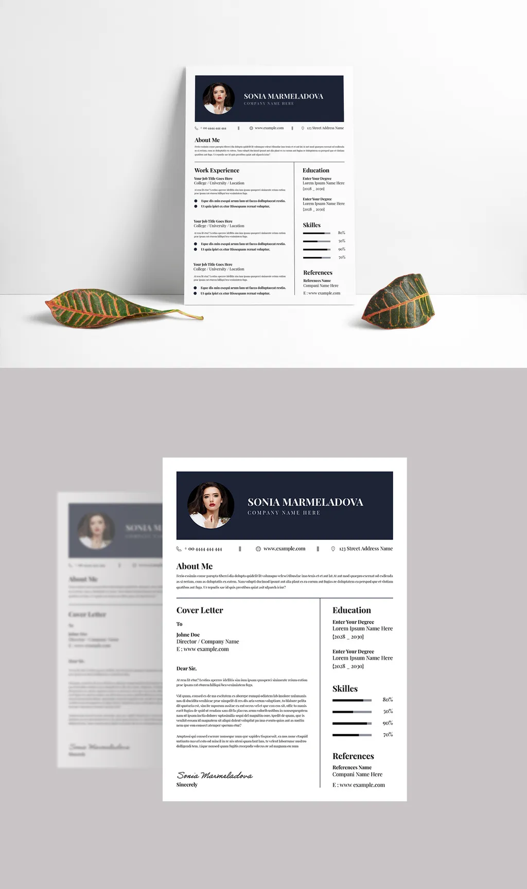 Adobestock - Elegant Resume Template 714746472