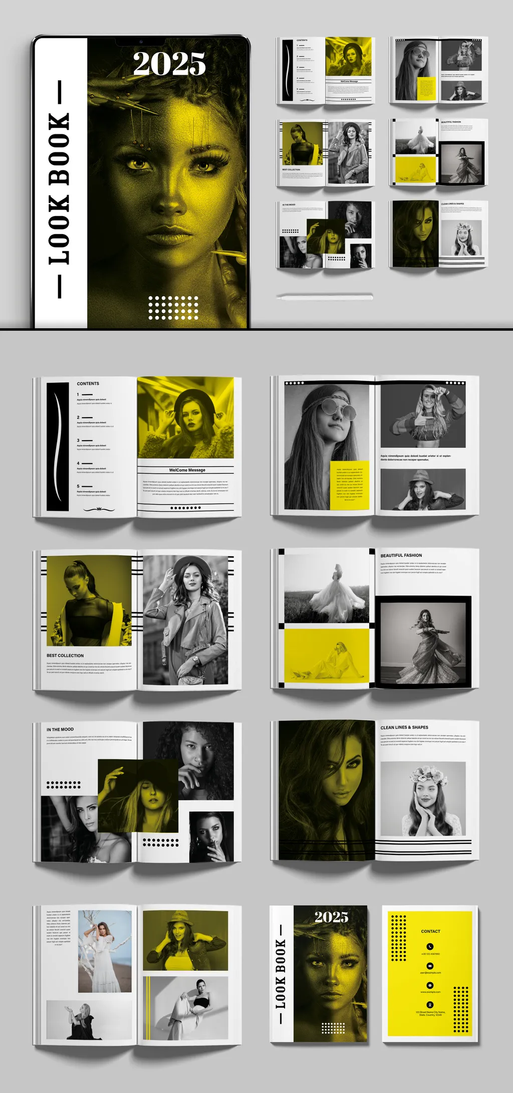 Adobestock - Look Book Layout 733644822