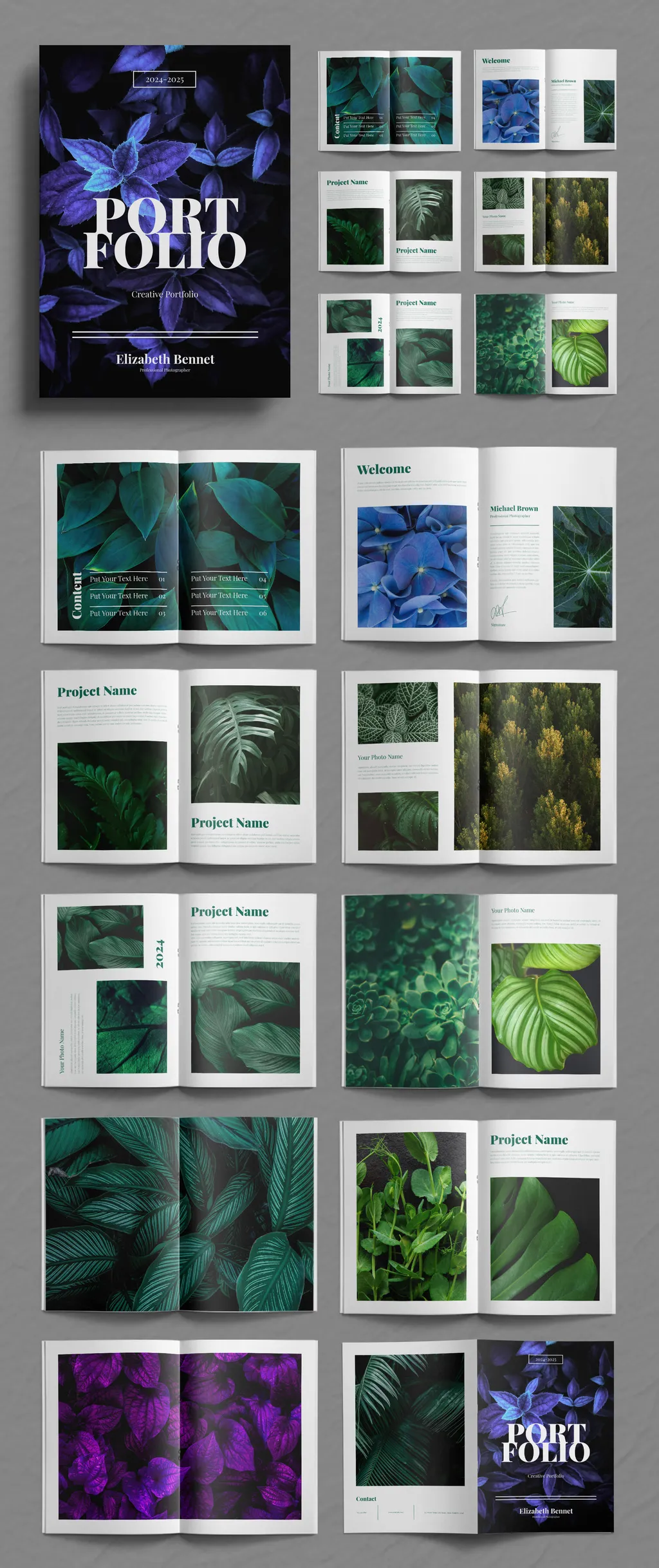 Adobestock - Portfolio Photobook Template Layout 725312882