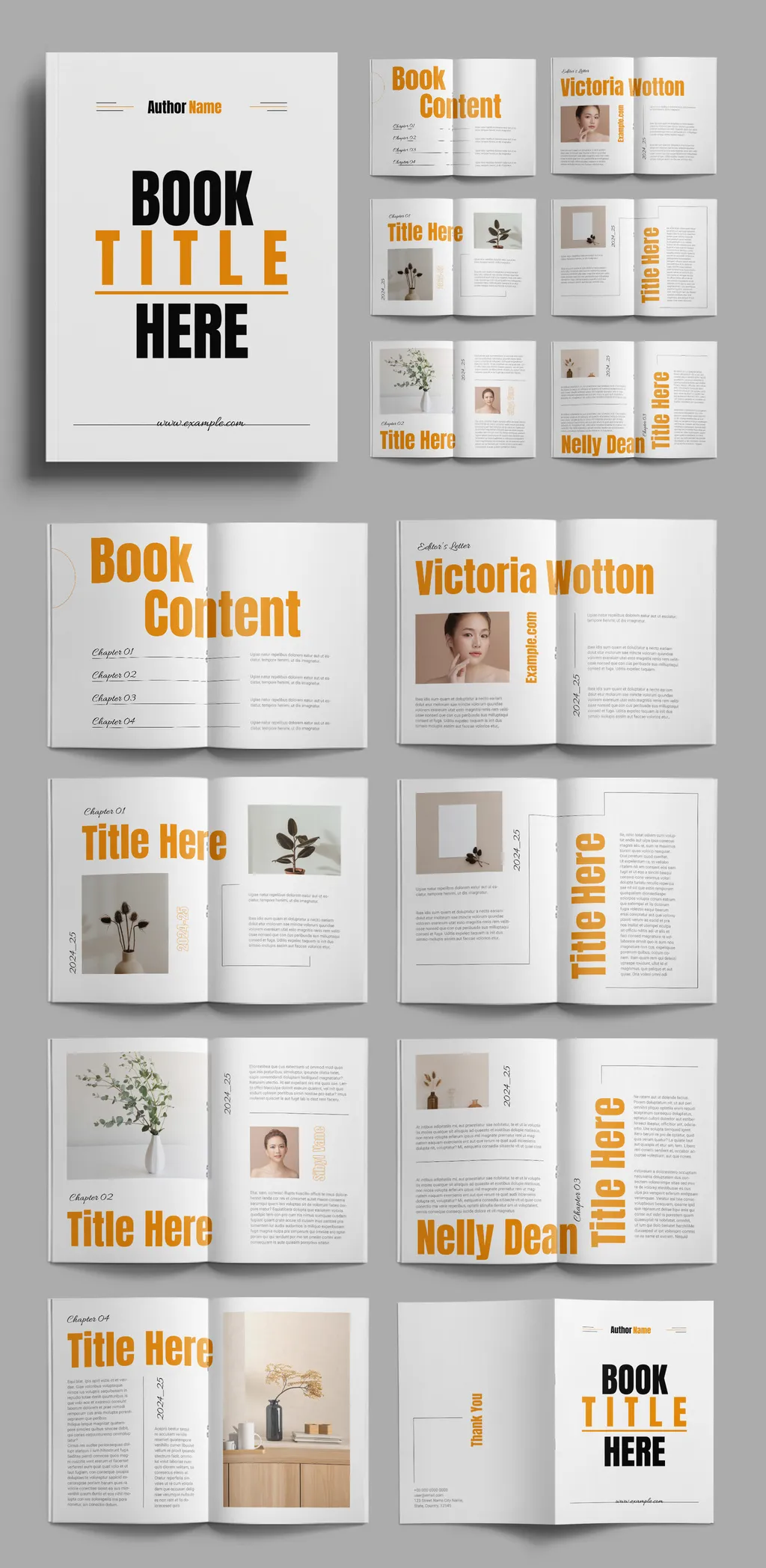 Adobestock - Book Template Layout 721273365