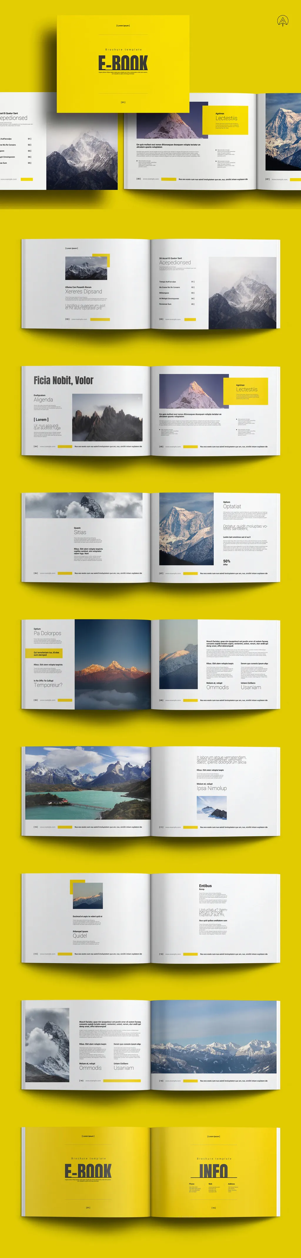 Adobestock - E-Book Landscape Brochure Template 717901072