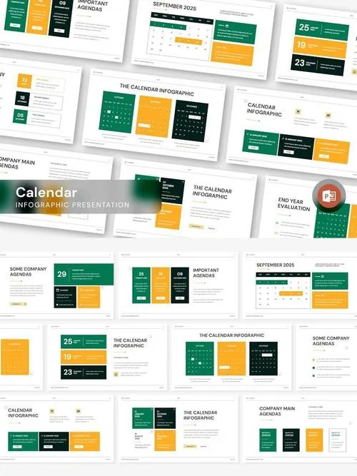 Agenda & Calendar Infographic Presentation