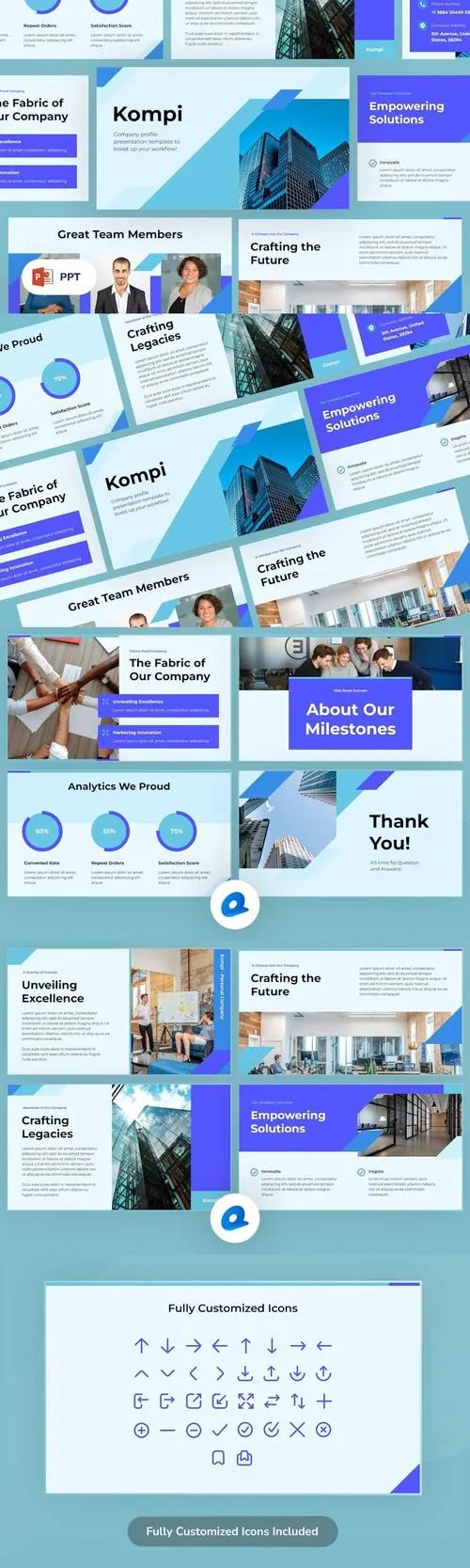 Kompi - Company Profile Power Point Template