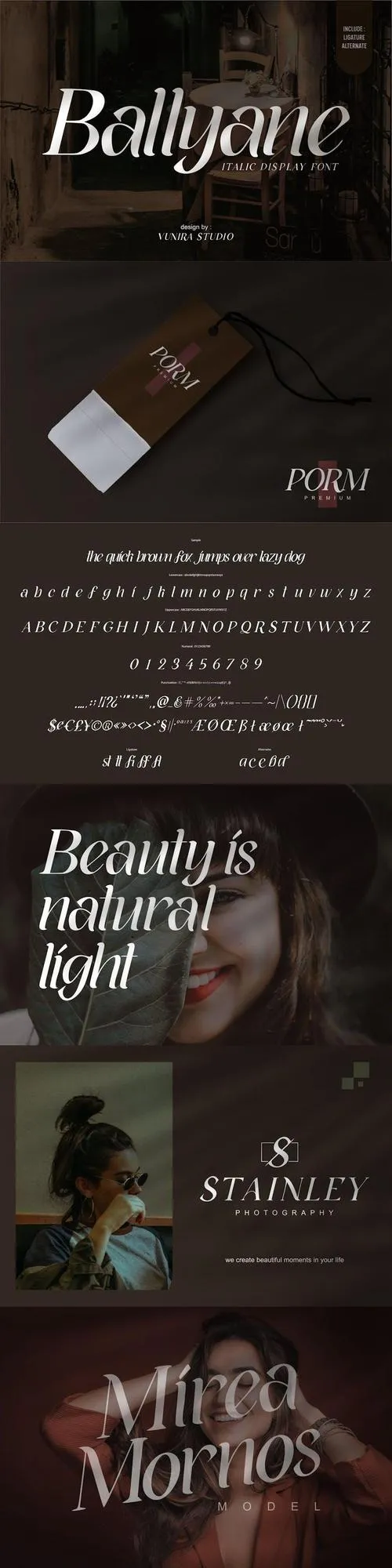 Ballyane - Italic Display Font