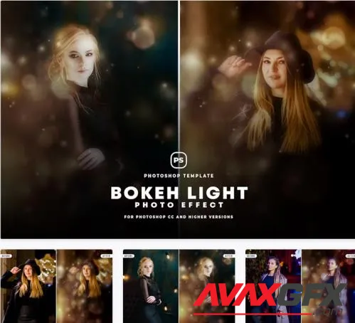 Bokeh Light Photo Effect - E8GYUMW