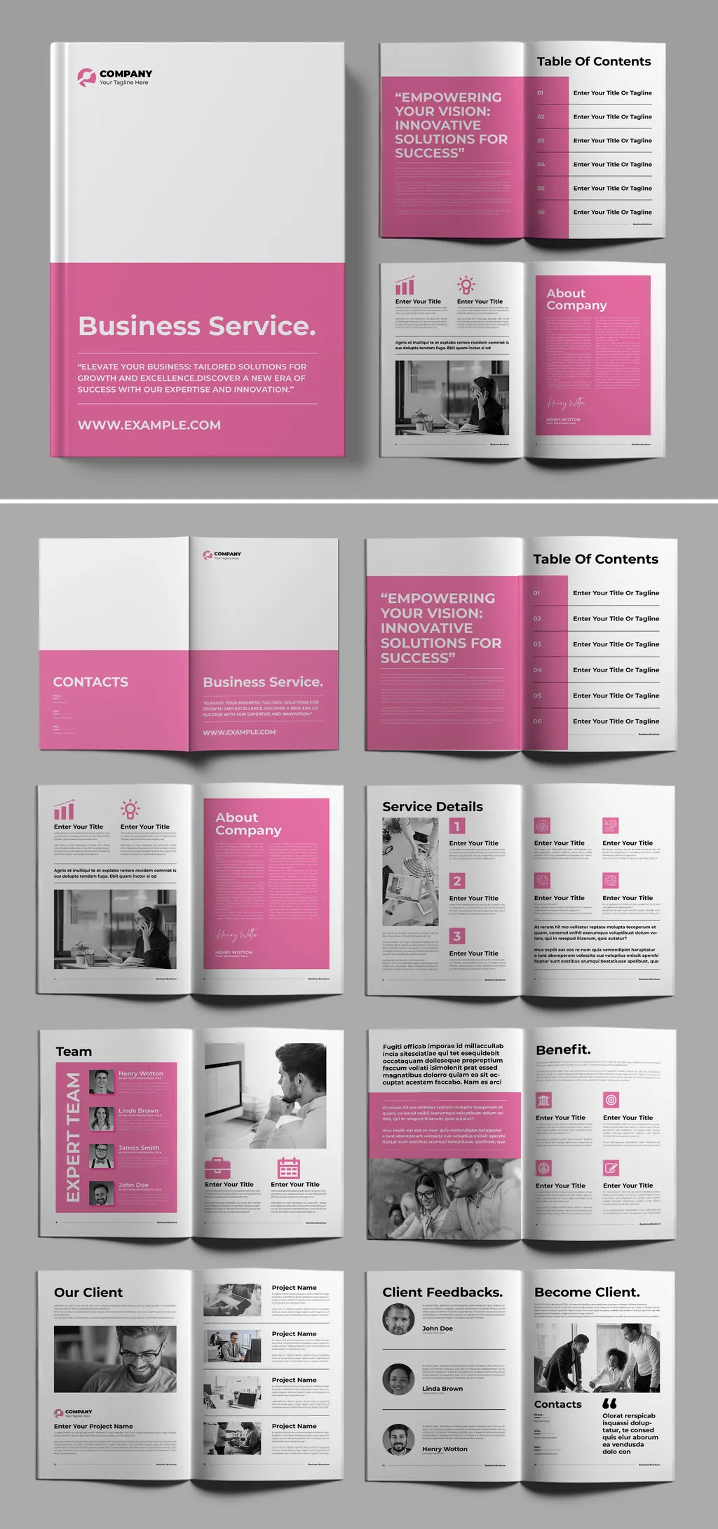 Adobestock - Business Brochure Template 718545556